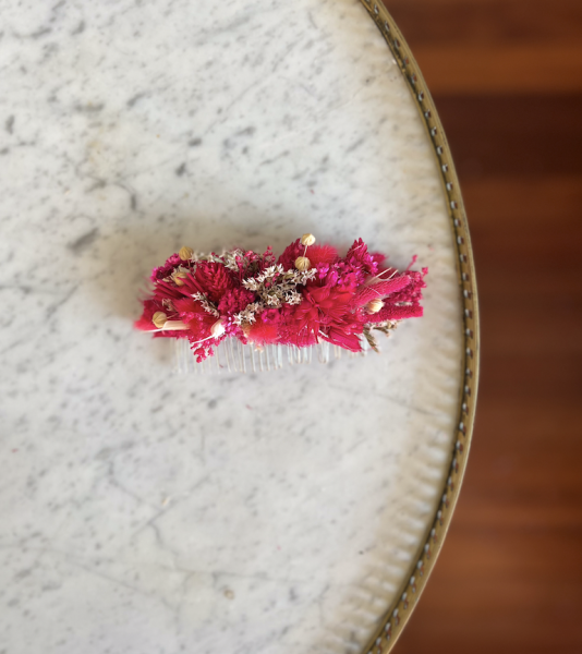 Peignes et Bijoux Fleuris en Fleurs Séchées par Fleurs d'Auteuil : Livraison dans le 2e Arrondissement de Paris