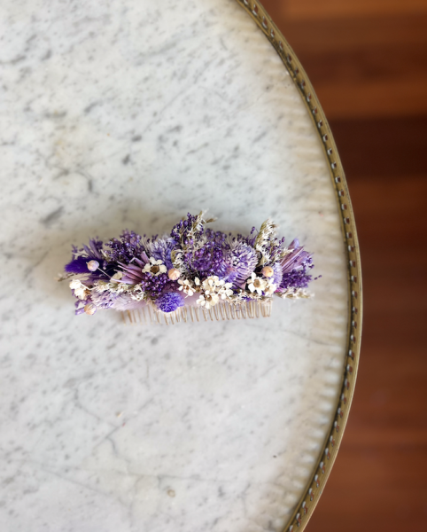 Peignes et Bijoux Fleuris en Fleurs Séchées par Fleurs d'Auteuil : Livraison dans le 15e Arrondissement de Paris