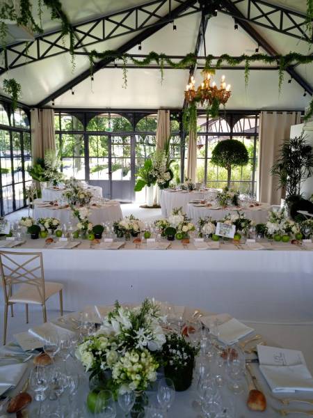 Fleurissement de Cérémonies de Bar-Mitsvah et Bat-Mitsvah à Issy-les-Moulineaux avec Fleurs d'Auteuil