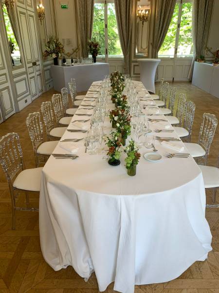 Centres de Table pour Réceptions à Levallois-Perret avec Fleurs d'Auteuil