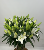 Fleurs d'Auteuil -  Acheter un bouquet de lisianthus blanc à Paris 8ème